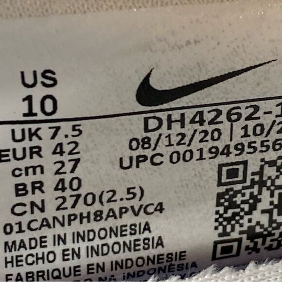 Nike Daybreak Sail Snakeskin sneaker shoes womens size 10 - Picture 7 of 9